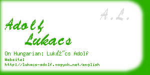 adolf lukacs business card